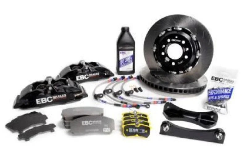 EBC BBK065BLK-1, Racing 00-03 BMW M5 (E39) Black Apollo-6 Calipers 350mm Rotors Front Big Brake Kit