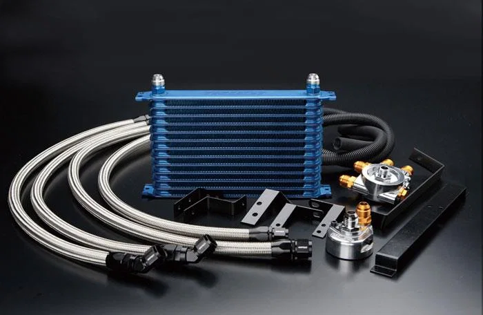GReddy 12024413, 89-94 Nissan Skyline GT-R (BNR32) 13 Row Oil Cooler Kit w/ Oil Filter Relocation