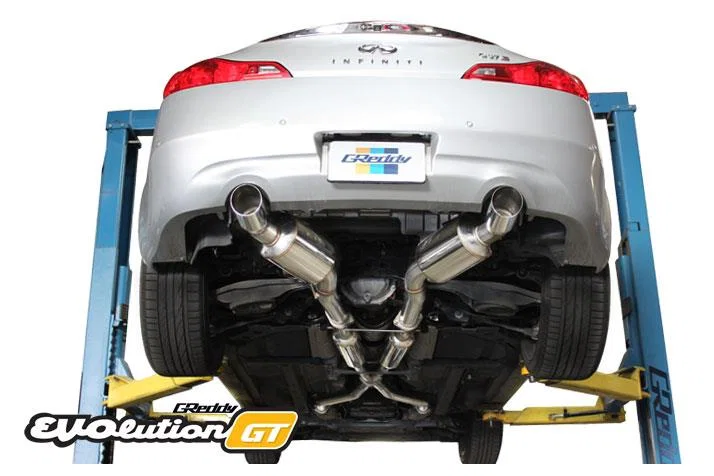 GReddy 10128304, 07-14 Infiniti G37 Evolution (RWD ONLY) GT 304SS Cat-Back Exhaust