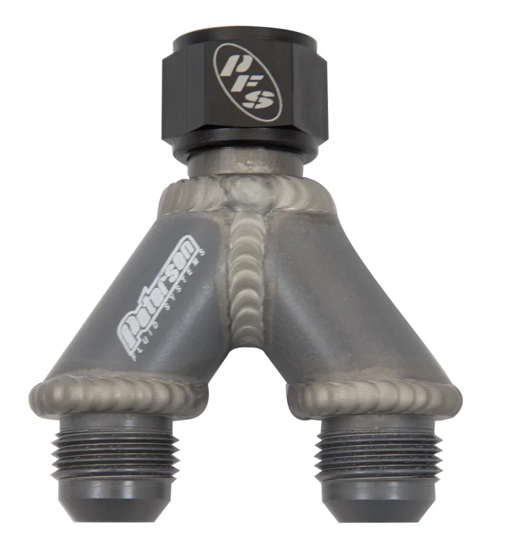 Peterson Fluid Systems 10-1730, Y-Manifold -20AN B-Nut To 12/12