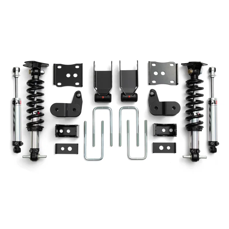 QA1 LK02-FF03, 21-26 Ford F150 2WD Dual Adjustable Lowering Kit (3.5in-5.5in)
