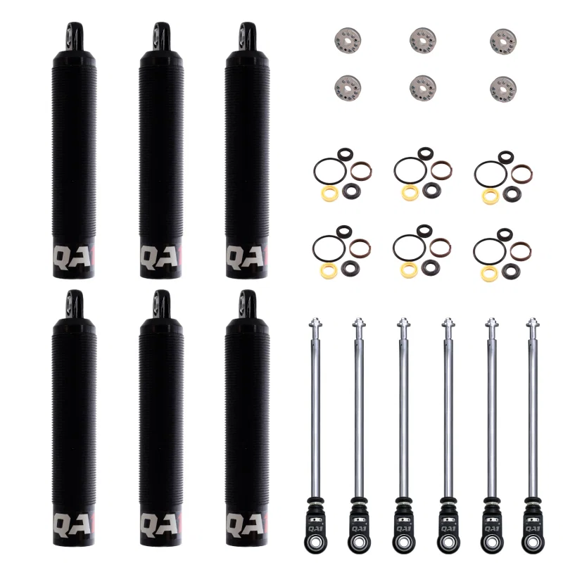 QA1 6Q5RLD-DRY-6PK, 16.25 Eye-B/Eye-B V-None Dry LD Piston Shock Large Aluminum Coilover 11.38 - 6 Pack