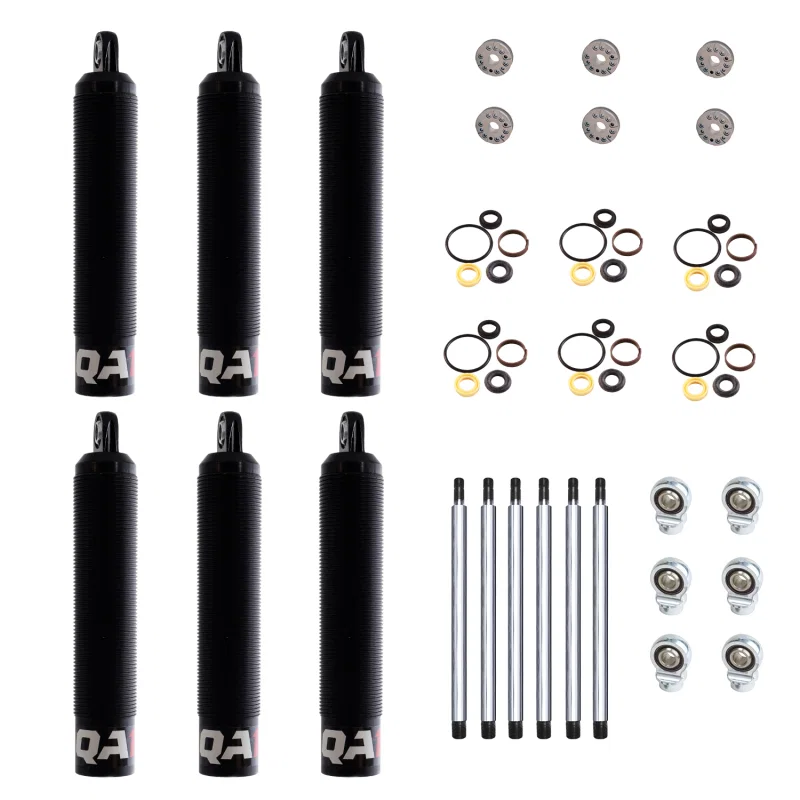 QA1 6Q5LD-DRY-6PK, 16.25 Eye-B/Eye-B V-None Dry LD Piston Shock Large Aluminum Coilover 11.38 - 6 Pack