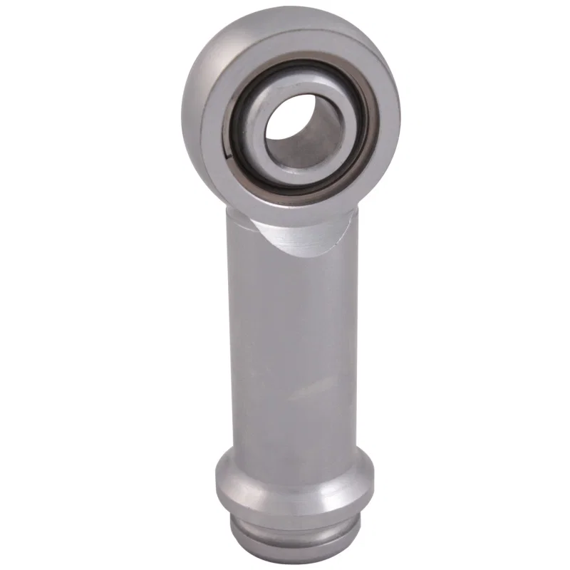 QA1 9036-199, 2in Extended Length Eyelet w/Bearing - 9/16-18 Thread - Chrome Plated