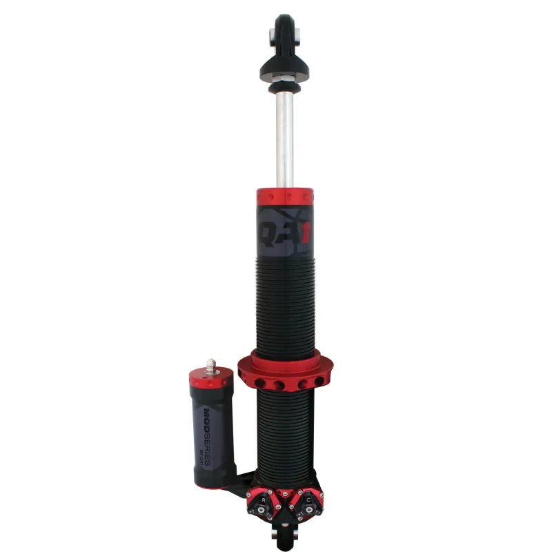 QA1 M711PL, MOD Series Coil-Over Shock Absorber - Piggyback - Left Hand - Bearing Mount - 12.875in/19.5in