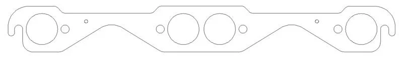 Cometic Gasket C5891-030, Chevrolet Gen-1 Small Block V8 .030in MLS Exhaust Manifold Gasket Set - 1.500in Round Port