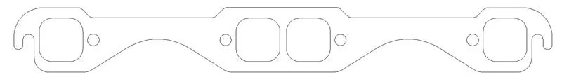 Cometic Gasket C5548-064, Chevrolet Gen-1 Small Block V8 .064in ArmorCore Exhaust Manifold Gasket Set - 23 Degree Head