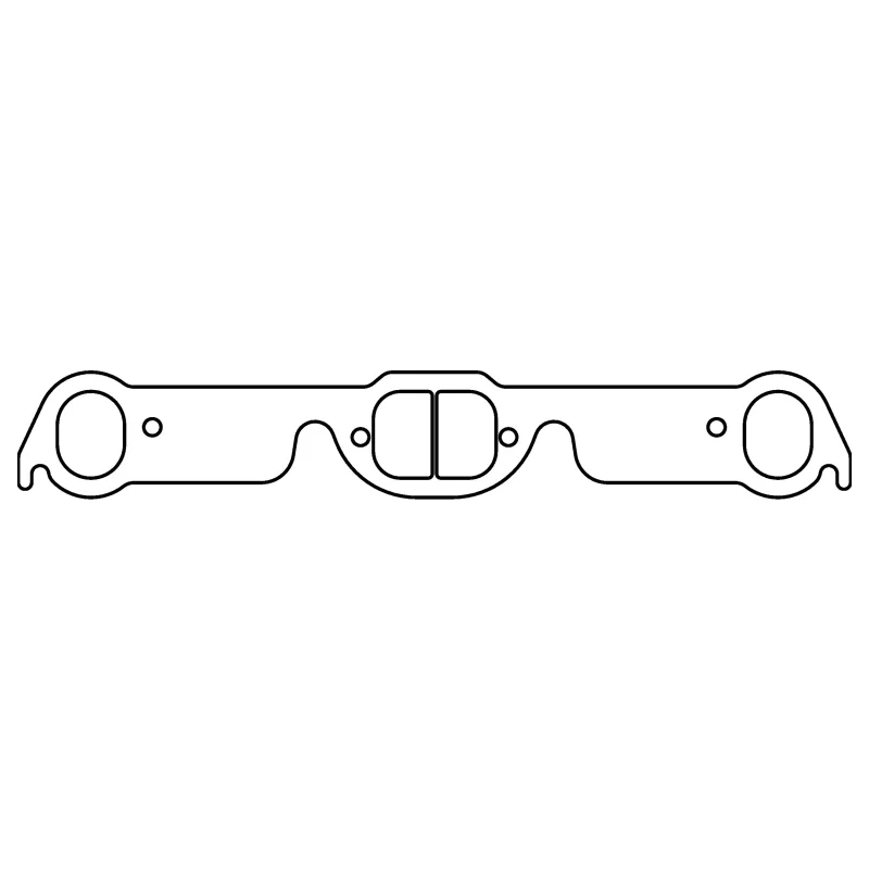 Cometic Gasket C15342C, Pontiac 326-455 CI V8 .043in Copper Exhaust Manifold Gasket Set - 2.000in x 1.550in D-Ports