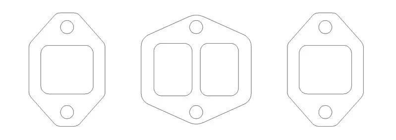 Cometic Gasket C5131-059, Oldsmobile 371 Gen-1 Rocket V8 .059in CFM Exhaust Manifold Gasket Kit J-2 Golden Rocket