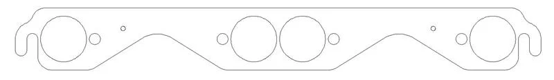 Cometic Gasket C5893-030, Chevrolet Gen-1 Small Block V8 .030in MLS Exhaust Manifold Gasket Set - 1.625in Round Ports