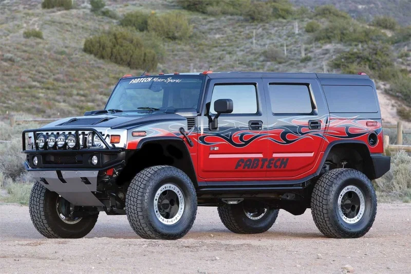 Fabtech FTS27003BK, 03-08 Hummer H2 4WD 6in Performance System - Component Box 1 - Black