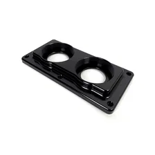 ReMaster Master Cylinder 2-Bolt GM/Ford, Black Anodized Finish, Left Port, 0.875" (7/8") Bore image 4