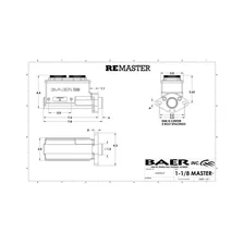 ReMaster Master Cylinder 2-Bolt GM/Ford, Black Anodized Finish, Right Port, 1.125" (1-1/8") Bore image 6