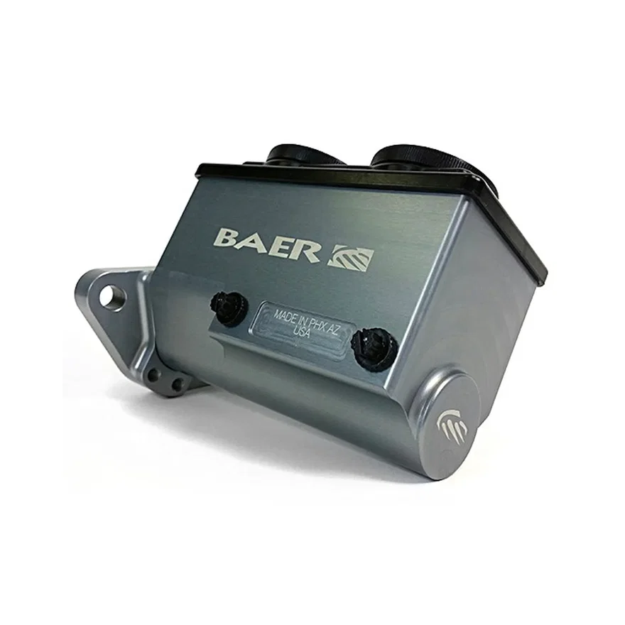 ReMaster Master Cylinder 2-Bolt GM/Ford, Gray Anodized Finish, Right Port, 0.875" (7/8") Bore
