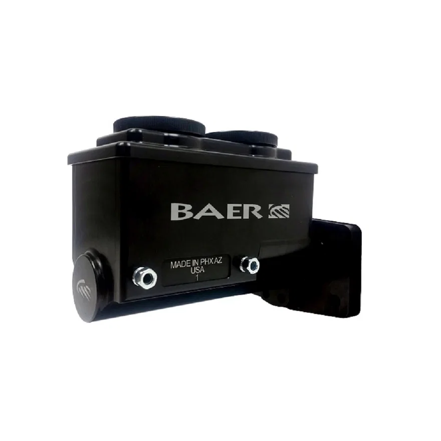 ReMaster Master Cylinder 4 Bolt Mopar, Black Anodized Finish, Left Port, 0.9375" (15/16") Bore