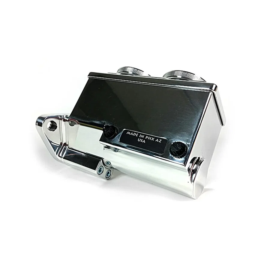 ReMaster Master Cylinder 2-Bolt GM/Ford, Polished Polished Finish, Right Port, 0.875" (7/8") Bore