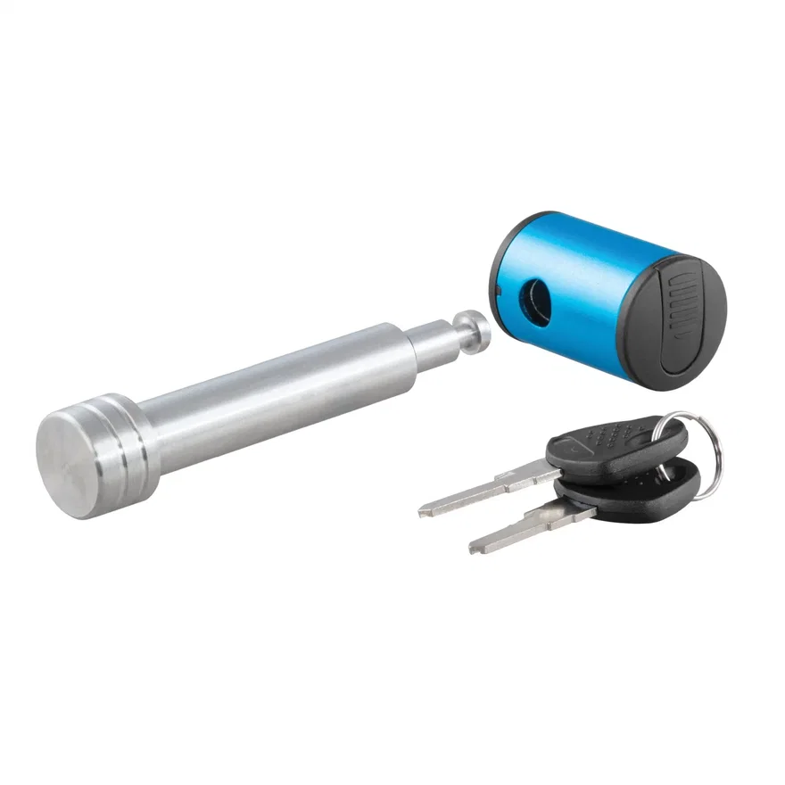 CURT 23502, 5/8in. Hitch Lock (2in. Receiver; Right-Angle; Stainless)