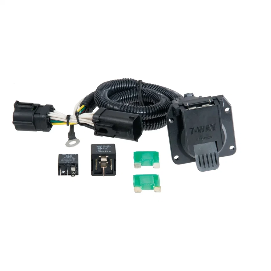 CURT 55242, Custom Wiring Harness; 7-Way RV Blade Output; Select Ford F-150; Heritage; F-250