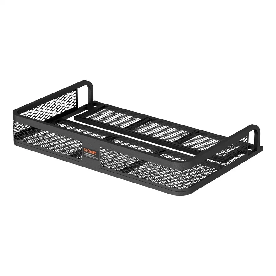 CURT 18101, 41in. x 26in. Black Steel Universal ATV Cargo Carrier
