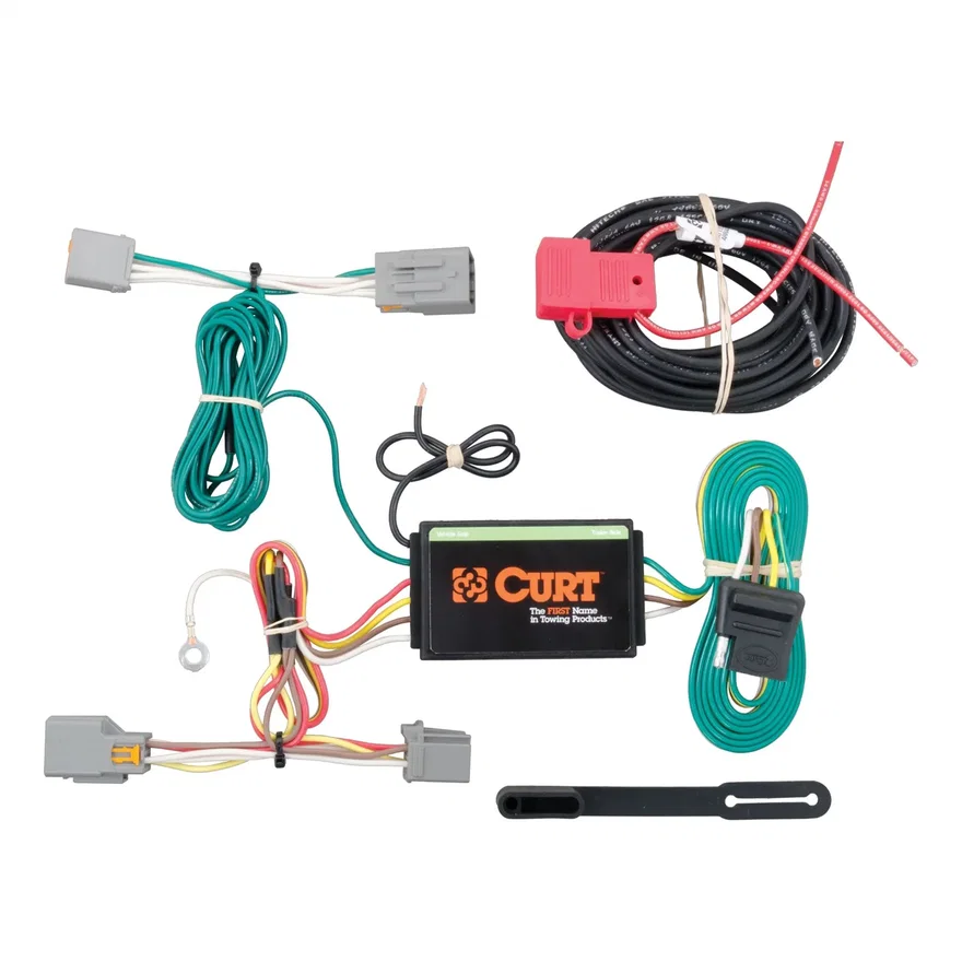 CURT 56218, Custom Wiring Harness; 4-Way Flat Output; Select Ford Transit Connect