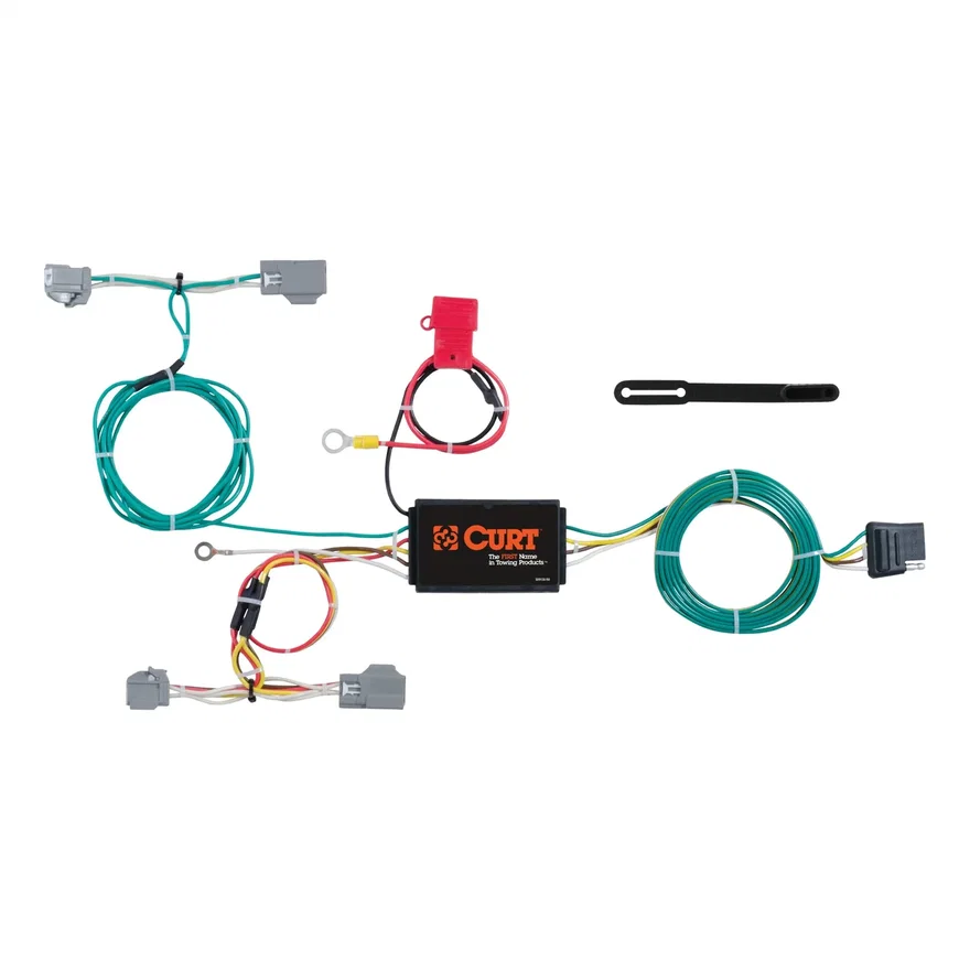 CURT 56285, Custom Wiring Harness; 4-Way Flat Output; Select Volvo XC90