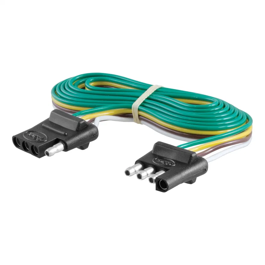 CURT 58050, 4-Way Flat Connector Plug/Socket with 72in. Wires
