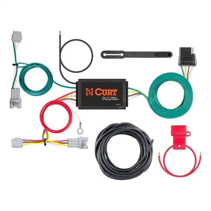 CURT 56368, Custom Wiring Harness; 4-Way Flat Output; Select Subaru Impreza