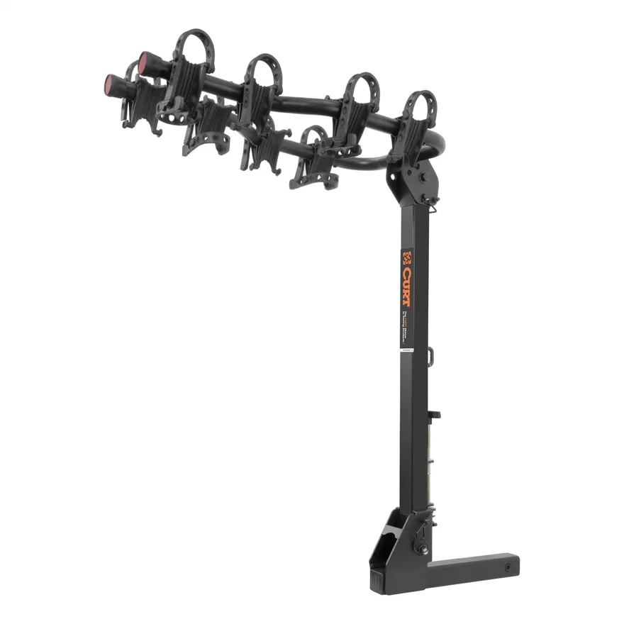 CURT 18064, Premium Hitch-Mounted Bike Rack (4 Bikes; 2in. Shank)