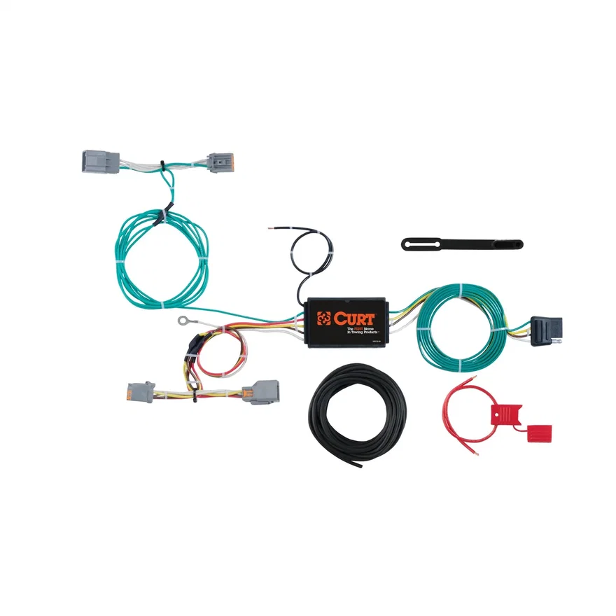CURT 56287, Custom Wiring Harness; 4-Way Flat Output; Select Volvo V60