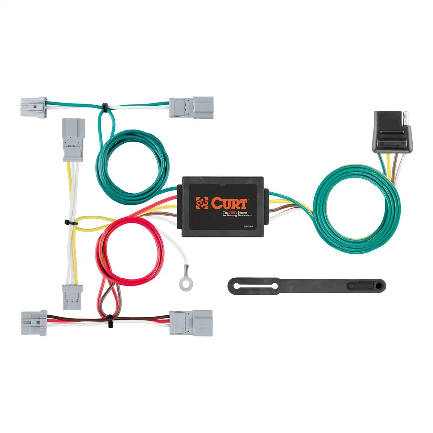 CURT 56011, Custom Wiring; 4-Way Flat; Select Civic; Fit; Accord; Mazda 3; CX-5; Galant