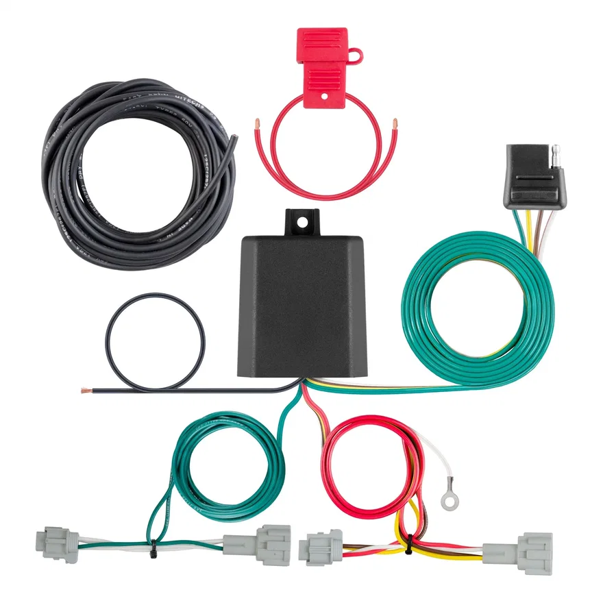 CURT 56459, Custom Wiring Harness; 4-Way Flat Output; Select Nissan Rogue