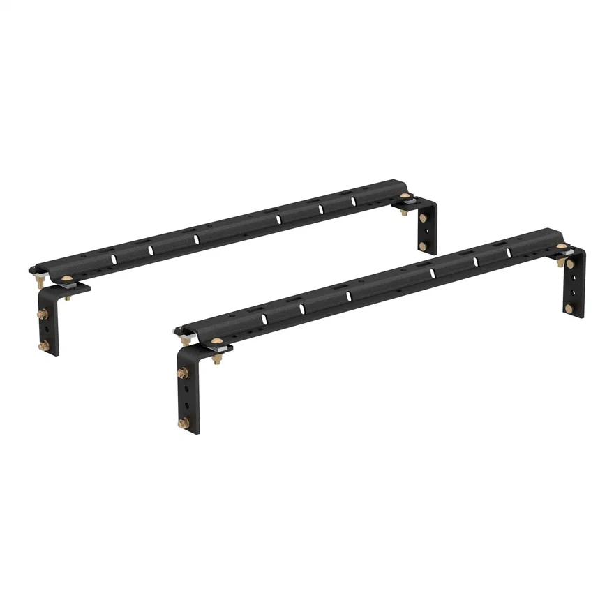 CURT 16200, Universal 5th Wheel Base Rails; 25K (Carbide Black)