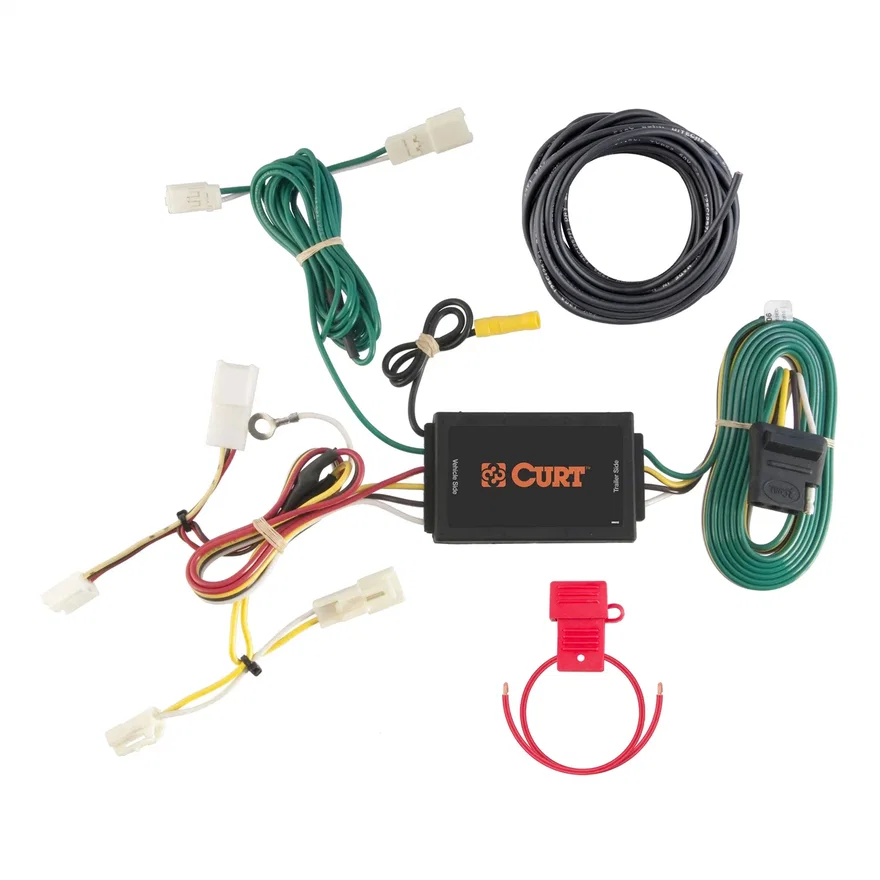 CURT 56106, Custom Wiring Harness; 4-Way Flat Output; Select Toyota Sienna