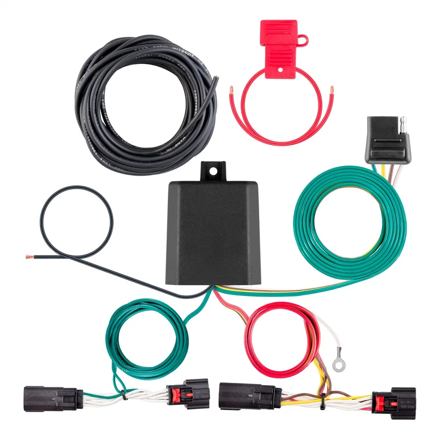 CURT 56561, Custom Wiring Harness; 4-Way Flat Output; Select Select Jeep Wagoneer S