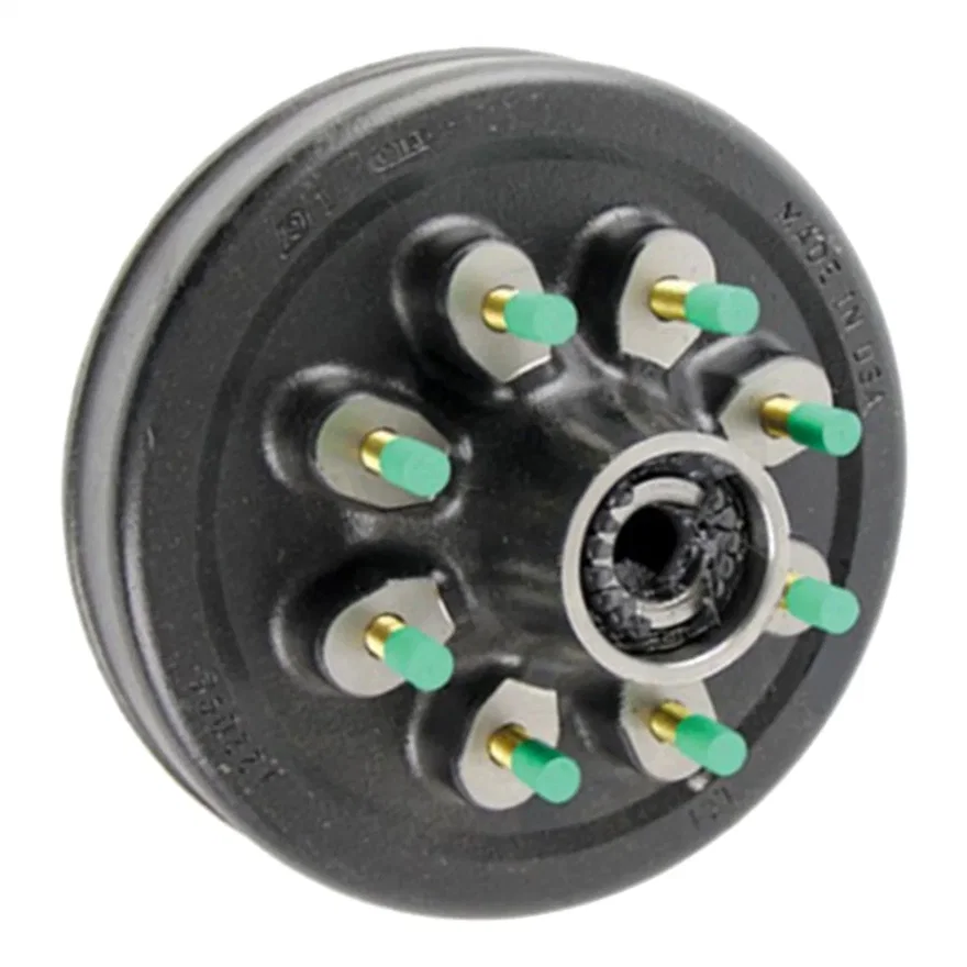 12in. Hybrid Threaded Brake Hub Assembly with Races/Wheel Studs