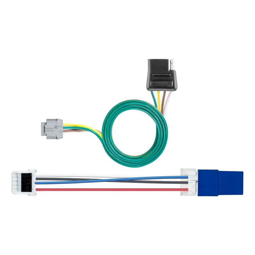 CURT 56520, Custom Wiring Harness; 4-Way Flat; Select Nissan Pathfinder; Infiniti QX60