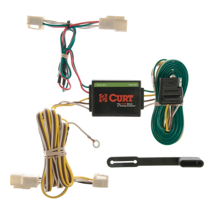 CURT 55341, Custom Wiring Harness; 4-Way Flat Output; Select Toyota 4Runner