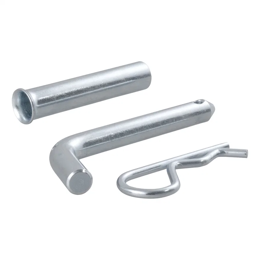 CURT 21502, 1/2in. Hitch Pin with 5/8in. Adapter (1-1/4in. or 2in. Receiver; Zinc; Packaged)