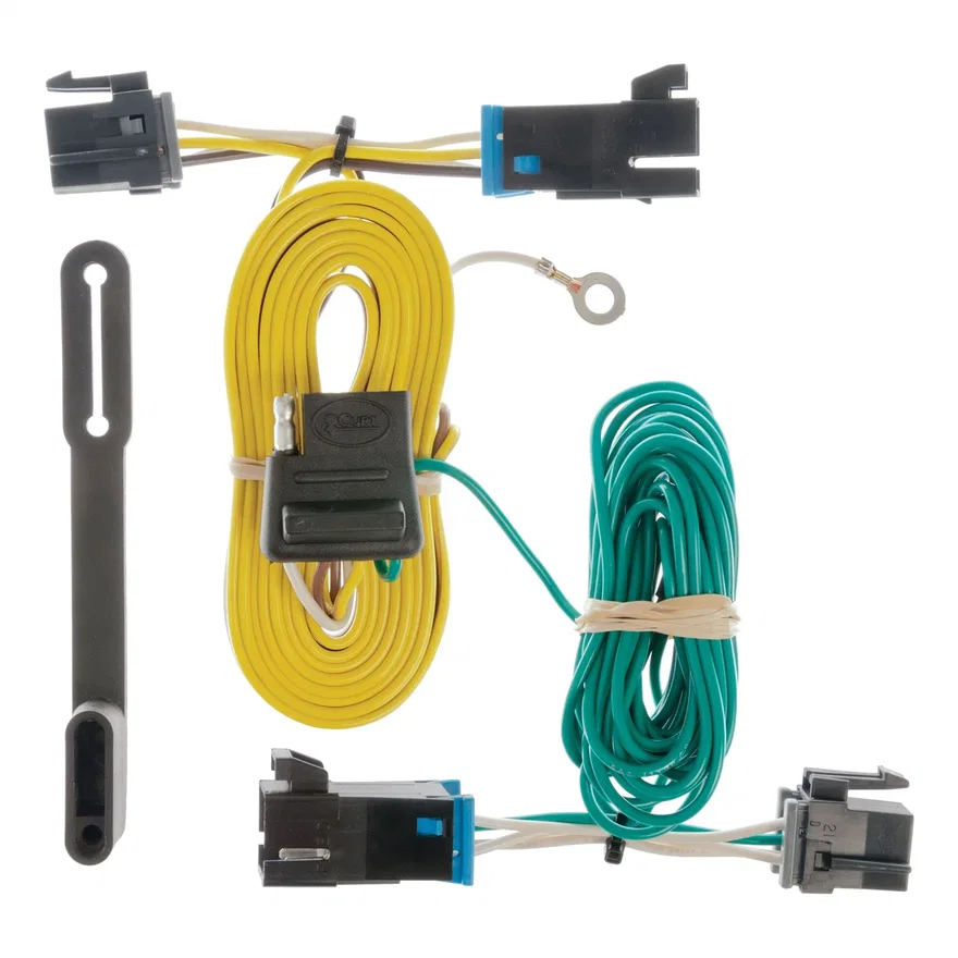 CURT 55540, Custom Wiring; 4-Flat; Select Chevy Express; GMC Savana 1500; 2500; 3500; 4500
