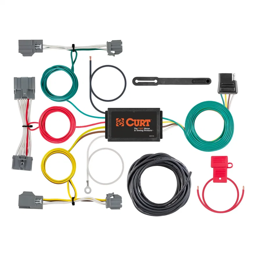 CURT 56386, Custom Wiring Harness; 4-Way Flat Output; Select Volvo XC70