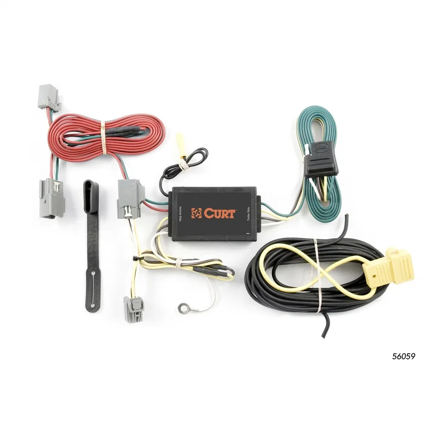 CURT 56059, Custom Wiring Harness; 4-Way Flat Output; Select Volvo S80