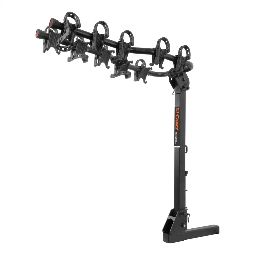 CURT 18065, Premium Hitch-Mounted Bike Rack (5 Bikes; 2in. Shank)