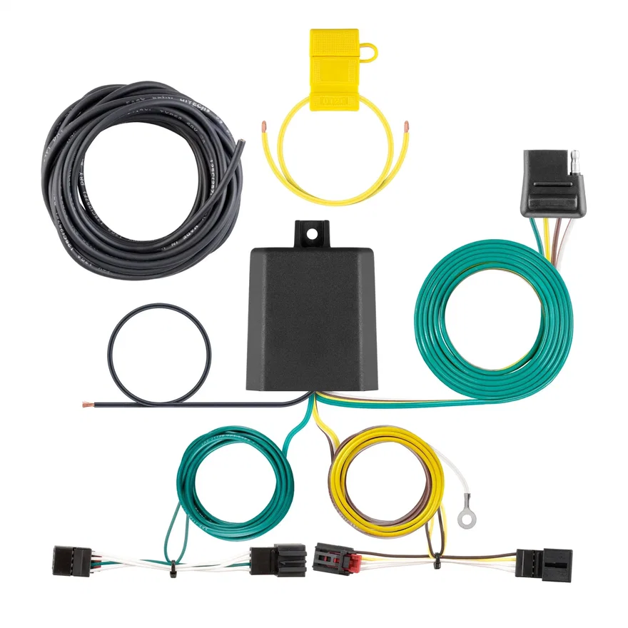 CURT 56391, Custom Wiring Harness; 4-Way Flat Output; Select Volkswagen Golf Alltrack
