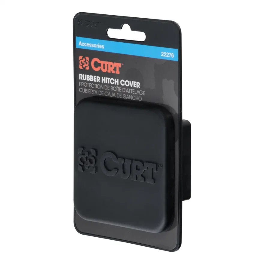 CURT 22276, 2in. Rubber Hitch Tube Cover (Packaged)