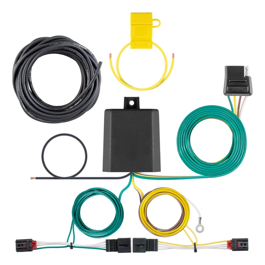 CURT 56374, Custom Wiring Harness; 4-Way Flat Output; Select Volkswagen Golf R