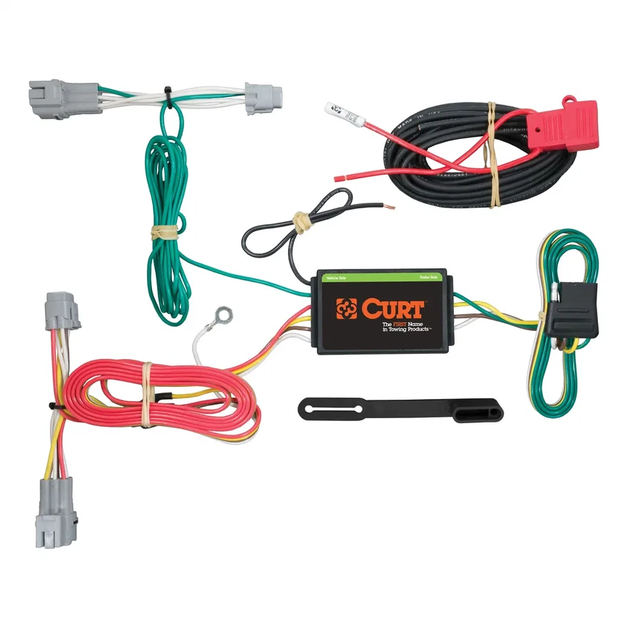 CURT 56243, Custom Wiring Harness; 4-Way Flat Output; Select Subaru Crosstrek; XV Hybrid