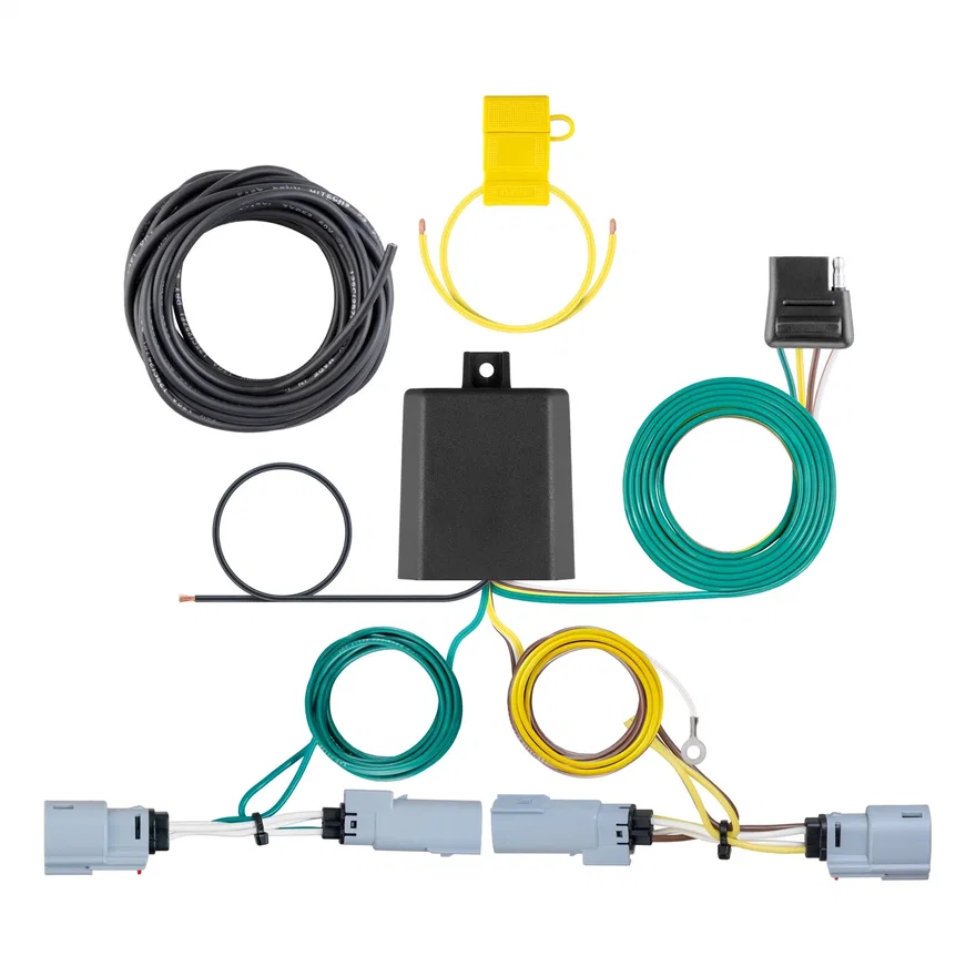 CURT 56399, Custom Wiring; 4-Way Flat; Select Chrysler Pacifica; Voyager w/o LED Taillights