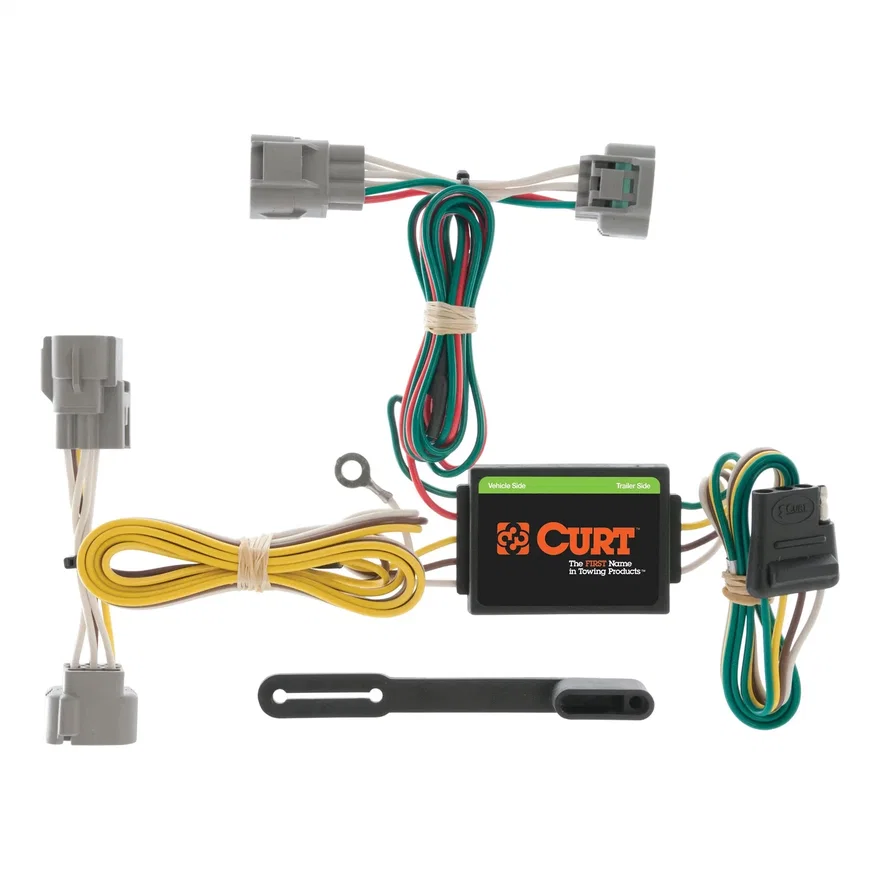 CURT 55513, Custom Wiring Harness; 4-Way Flat Output; Select Toyota Tacoma; T100; Hilux