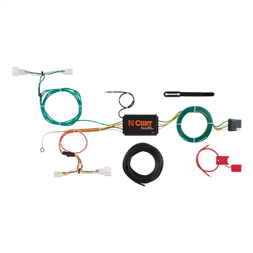 CURT 56284, Custom Wiring Harness; 4-Way Flat Output; Select Honda HRV