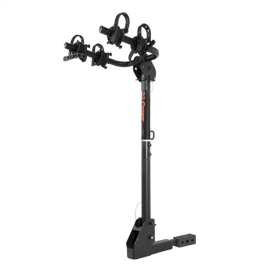CURT 18021, Hitch-Mounted Bike Rack (2 Bikes; 1-1/4in. or 2in. Shank)